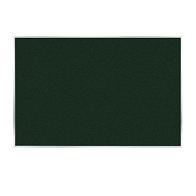 Ghent Vinyl Bulletin Board with Aluminum Frame, 87.91" x 48.5", Ebony Surface, Satin Aluminum Frame (GHEAV47183)