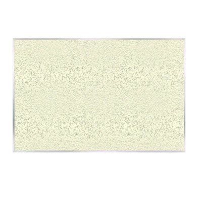 Ghent Vinyl Bulletin Board with Aluminum Frame, 87.91" x 48.5", Ivory Surface, Satin Aluminum Frame (GHEAV47185)