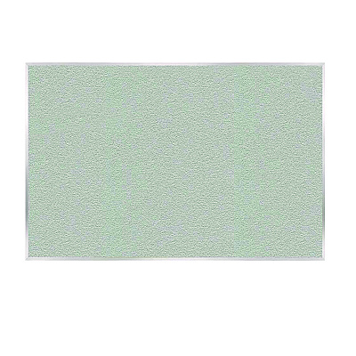 Ghent Vinyl Bulletin Board with Aluminum Frame, 87.91" x 48.5", Silver Surface, Satin Aluminum Frame (GHEAV47193)