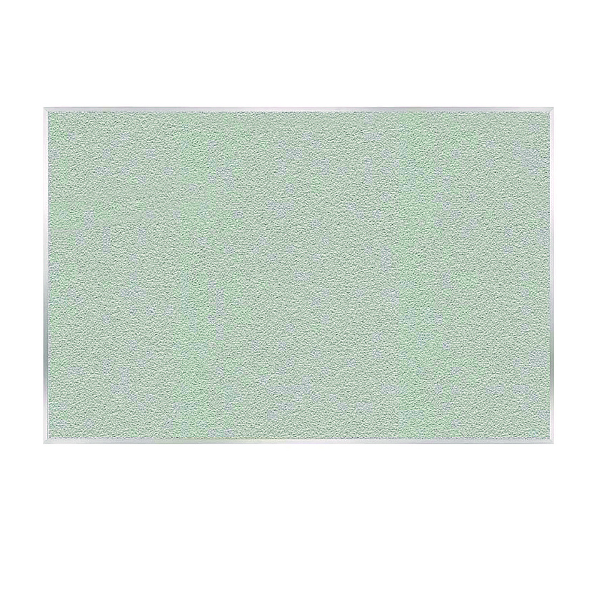 Ghent Vinyl Bulletin Board with Aluminum Frame, 87.91" x 48.5", Silver Surface, Satin Aluminum Frame (GHEAV47193)