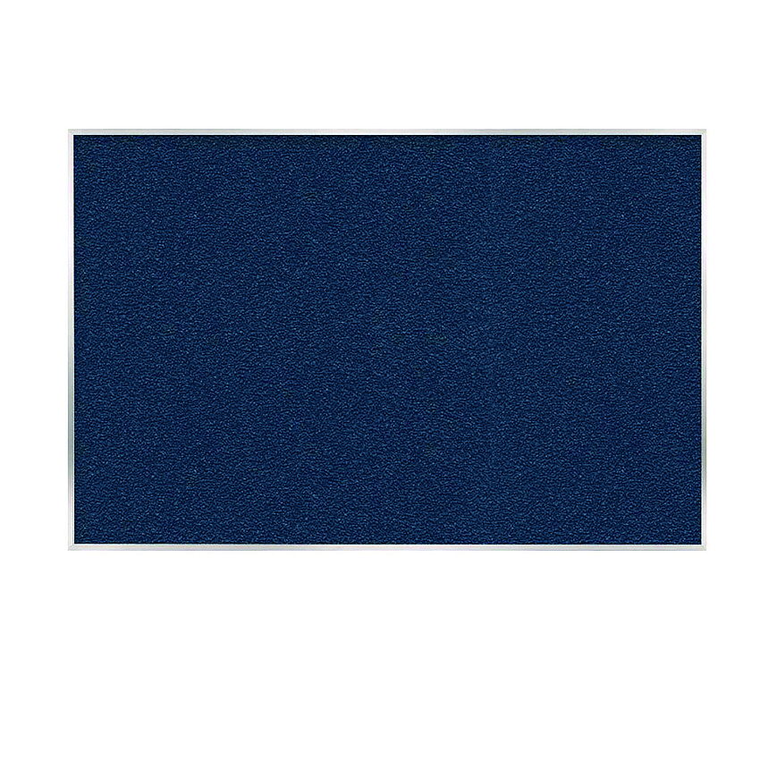 Ghent Vinyl Bulletin Board with Aluminum Frame, 87.91" x 48.5", Navy Surface, Satin Aluminum Frame (GHEAV47195)