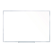 Ghent Non-Magnetic Whiteboard with Aluminum Frame, 87.91" x 48.5", White Surface, Satin Aluminum Frame (GHEM2474)