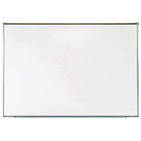 Ghent Proma Projection Magnetic Porcelain Whiteboard, 87.91" x 48.5", White Surface, Satin Aluminum Frame (GHEPRM1474)