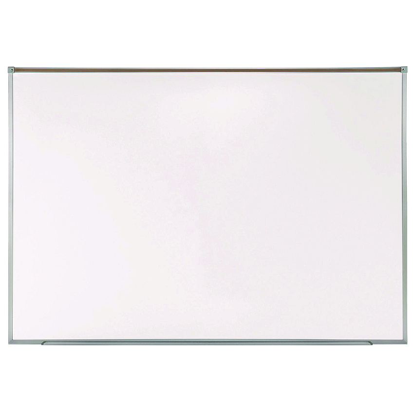 Ghent Proma Projection Magnetic Porcelain Whiteboard, 87.91" x 48.5", White Surface, Satin Aluminum Frame (GHEPRM1474)
