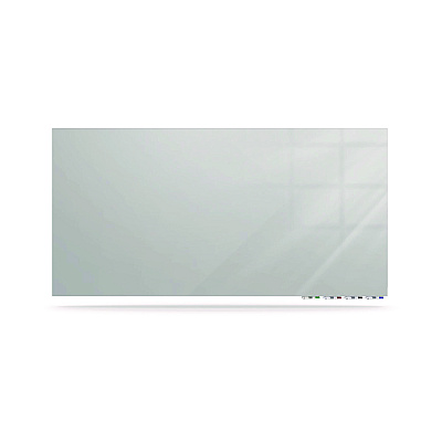 Ghent Aria Low-Profile Frameless Magnetic Glassboard, 36" x 24", Gray Surface (GHEARIASM23GY)