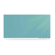 Ghent Aria Low-Profile Frameless Magnetic Glassboard, 48" x 36", Denim Blue Surface (GHEARIASM34DM)