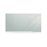 Ghent Aria Low-Profile Frameless Magnetic Glassboard, 48" x 36", Gray Surface (GHEARIASM34GY)