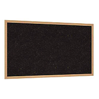Ghent Natural Cork Bulletin Board with Wood Frame, 87.94" x 48.5", Chocolate Surface, Natural Oak Frame (GHEWKCH47)