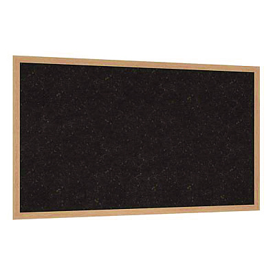 Ghent Natural Cork Bulletin Board with Wood Frame, 87.94" x 48.5", Chocolate Surface, Natural Oak Frame (GHEWKCH47)