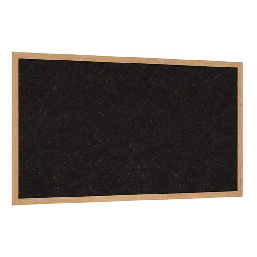 Ghent Natural Cork Bulletin Board with Wood Frame, 87.94" x 48.5", Chocolate Surface, Natural Oak Frame (GHEWKCH47)