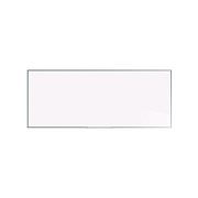 Ghent Two-Piece M2 Non-Magnetic Whiteboard with Aluminum Frame, 120.75" x 48.5", White Surface, Satin Aluminum Frame (GHEM241042P)
