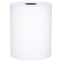 Scott Universal 100% Recycled Fiber Hard Roll Paper Towels, 1-Ply, 8" x 800 ft, White, 6 Rolls/Carton (KCC56158)