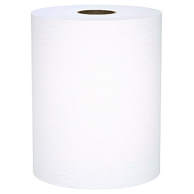 Scott Universal 100% Recycled Fiber Hard Roll Paper Towels, 1-Ply, 8" x 800 ft, White, 6 Rolls/Carton (KCC56158)