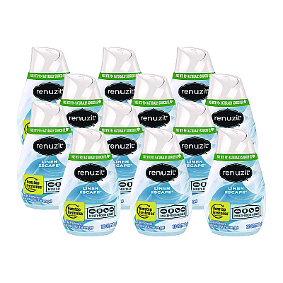 Renuzit Adjustables Air Fresheners, Linen Escape, 7 oz Cone, 12/Carton (AMY63111CT)