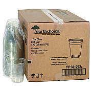 Pactiv Evergreen RPET Cold Cup, 12 oz, Plastic, Clear, 420/Carton (YP1412CA)