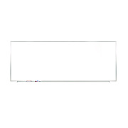 Ghent M1 Porcelain Magnetic Whiteboard, 87.91" x 48.5", White Surface, Satin Aluminum Frame (GHEM1474)