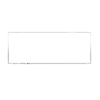 Ghent M1 Porcelain Magnetic Whiteboard, 87.91" x 48.5", White Surface, Satin Aluminum Frame (GHEM1474)