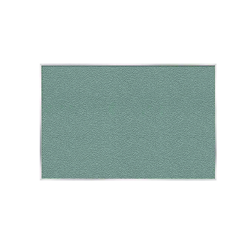 Ghent Vinyl Bulletin Board with Aluminum Frame, 87.91" x 48.5", Stone Surface, Satin Aluminum Frame (GHEAV47199)