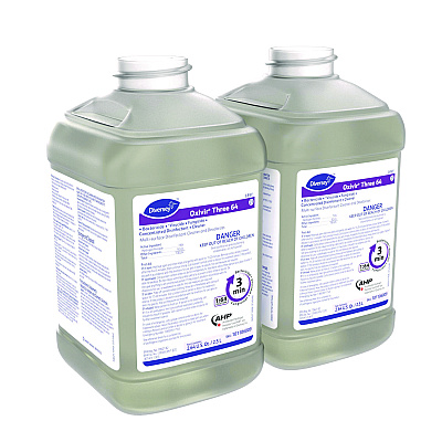 Diversey Oxivir Three 64, Surfectant Scent, 2.5 L Bottle, 2/Carton (DVS101106009)