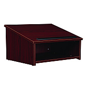 Oklahoma Sound Tabletop Lectern, 23.75 x 19.88 x 13.75, Mahogany (NPS22MY)