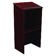 Oklahoma Sound Full Floor Lectern, 23 x 16 x 46.5, Mahogany (NPS222MY)