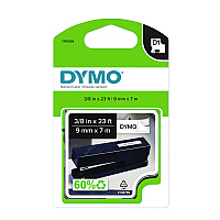 DYMO D1 Standard Labels, 0.38" x 23 ft, Black Print on White Tape (DYM1761554)