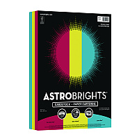 Astrobrights Color Cardstock -"Primary" Assortment, 65 lb Cover Weight, 8.5 x 11, Assorted Primary Colors, 150/Pack (WAU91048)