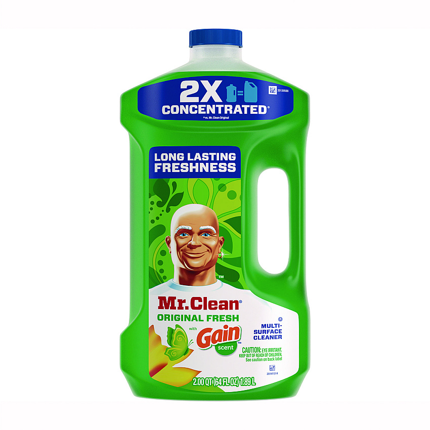 Mr. Clean Multipurpose Cleaning Solution, Gain Original Fresh Scent, 64 oz Bottle (PGC10724)