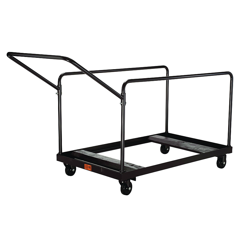 NPS Folding Table Dolly For Round Tables, 1,100 lb Capacity, 27.75" x 47.5" x 31.25", Brown (NPSDY60R)