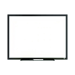 TRU RED Melamine Dry Erase Board, 24" x 18", White Surface, Black Aluminum Frame (TUDTR59362)