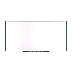 TRU RED Magnetic Steel Dry Erase Board, 48" x 96", White Surface, Black Aluminum Frame (TUDTR61183)