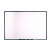 TRU RED Magnetic Porcelain Dry Erase Board, 72" x 48", White Surface, Gray/Natural Aluminum Frame (TUDTR61187)