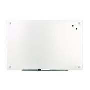 TRU RED Magnetic Tempered Glass Dry Erase Board, 36" x 24", White Surface (TUDTR61195)