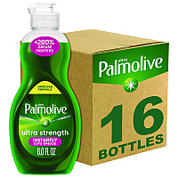 Ultra Palmolive Dishwashing Liquid, Fresh Scent, 8 oz Bottle, 16/Carton (CPC61047169)