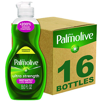 Ultra Palmolive Dishwashing Liquid, Fresh Scent, 8 oz Bottle, 16/Carton (CPC61047169)
