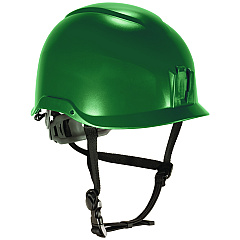 ergodyne Skullerz 8976 Class E Safety Helmet, 6-Point Ratchet Suspension, Green, (60262)