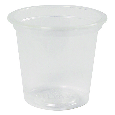 World Centric PLA Clear Cold Cups, 1 oz, Plastic, Clear, 3,000/Carton (CPCS1SN)