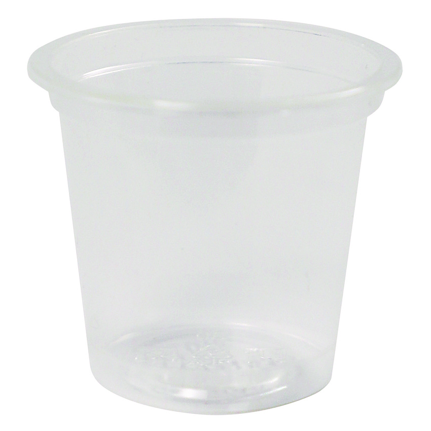 World Centric PLA Clear Cold Cups, 1 oz, Plastic, Clear, 3,000/Carton (CPCS1SN)