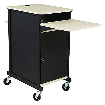 Oklahoma Sound Jumbo Presentation Cart, 21 x 33 x 40, Ivory/Black (NPSPRC400)