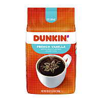 Dunkin Donuts French Vanilla Coffee, 18 oz Bag (00680)