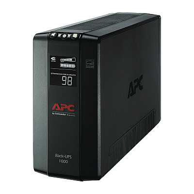 APC Back-UPS Pro Compact Tower LCD Battery Backup and Surge Protector with USB, 1,000 VA, 8 Outlets, 1,103 J (SEU2724587)