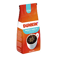 Dunkin Donuts French Vanilla Coffee, 12 oz Bag (SMU00047)