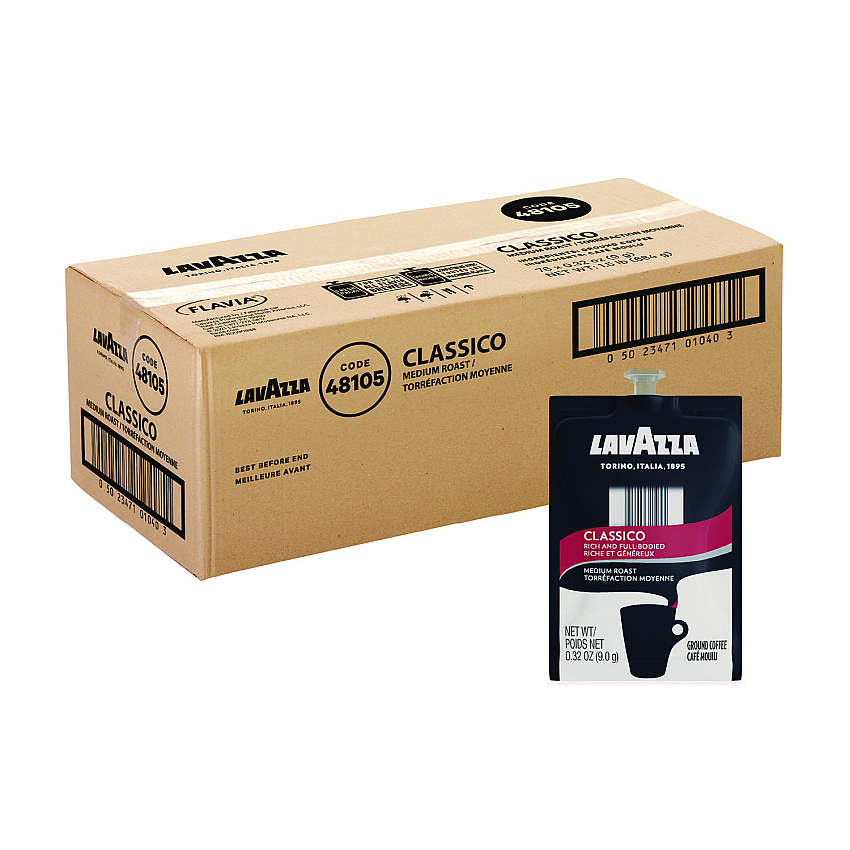 Lavazza FLAVIA Coffee Freshpacks, Classico, 0.32 oz, 85/Carton (LAVMDR00277)