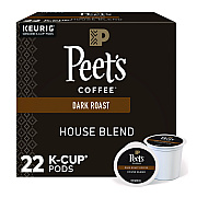Peet's Coffee House Blend Coffee K-Cups, 22/Box (GMT6546)
