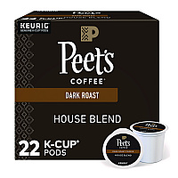Peet's Coffee House Blend Coffee K-Cups, 22/Box (GMT6546)