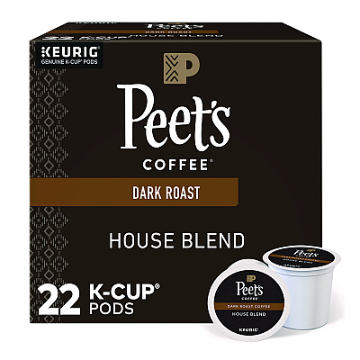 Peet's Coffee House Blend Coffee K-Cups, 22/Box (GMT6546)