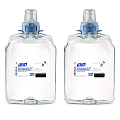 PURELL Food Processing HEALTHY SOAP BAK E2 Antimicrobial Foam Refill, For FMX-20 Dispensers, Fragrance-Free, 2,000 mL, 2/Carton (529402CT)