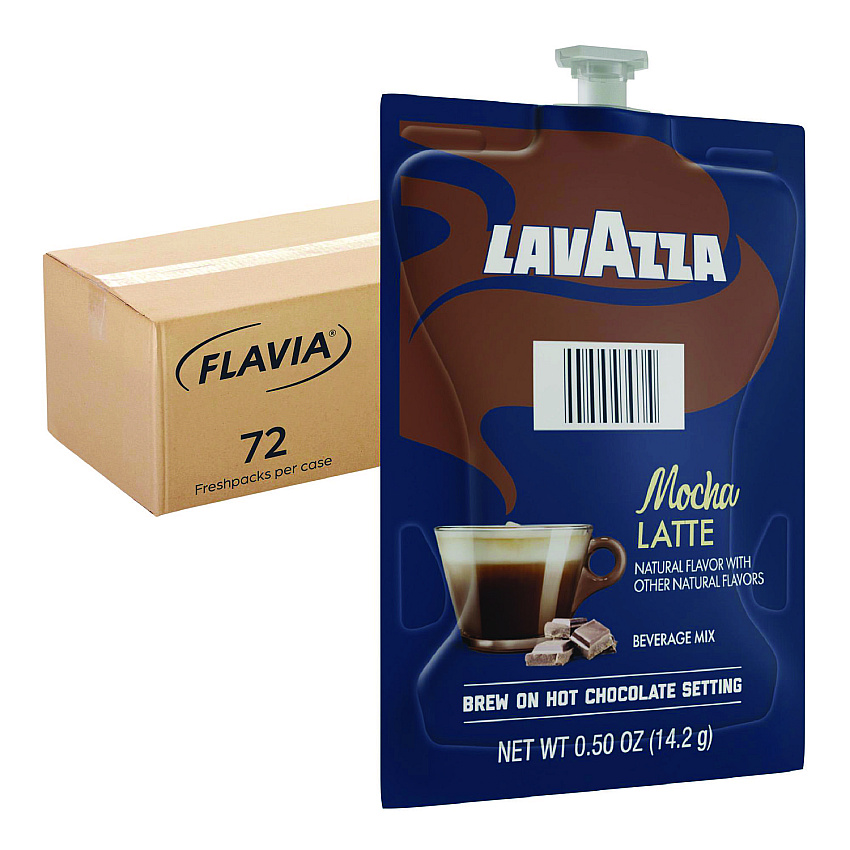 FLAVIA Lavazza Mocha Latte, Mocha, 0.5 oz Pouch, 72/Carton (LAV48690)