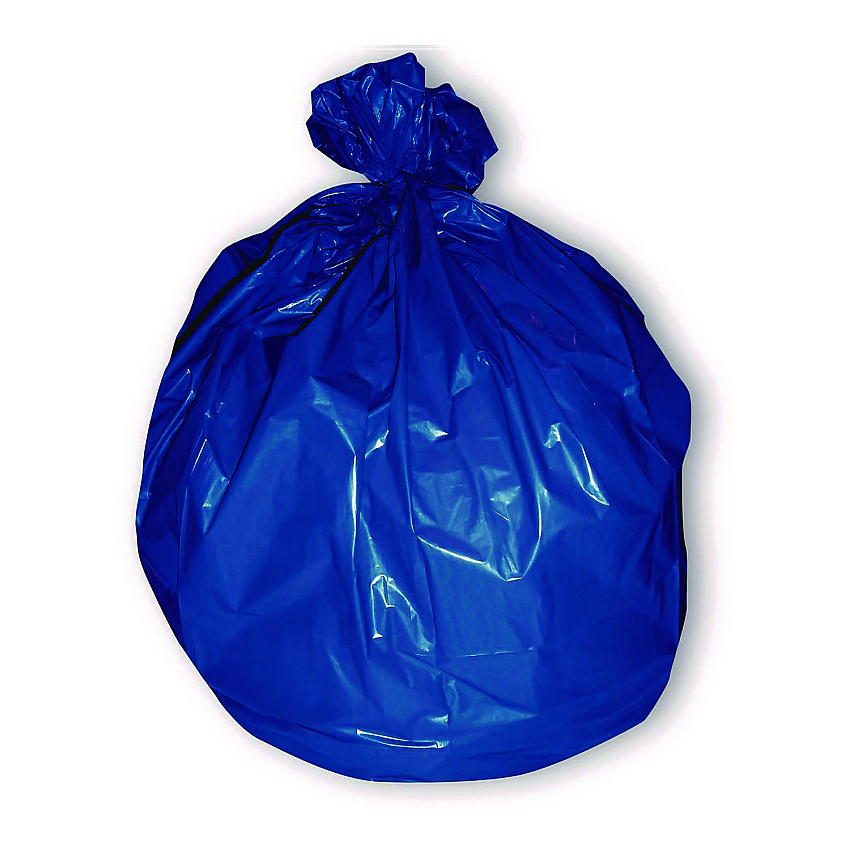 Heritage Linear Low-Density Can Liners for Recyclable Waste, 45 gal, 1.3 mil, 40" x 46", Blue, Flat Pack, 100/Carton (HER733150)