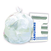 Heritage AccuFit Linear Low-Density Can Liners, 55 gal, 0.9 mil, 40" x 53", Clear, Roll, 100/Carton (HER757796)